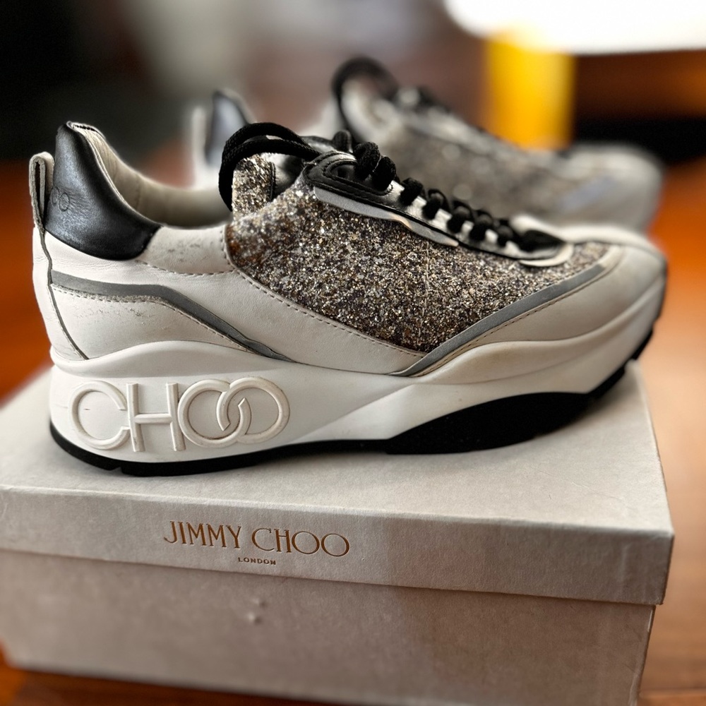Glitter Sneakers ‘raine’ by Jimmy Choo